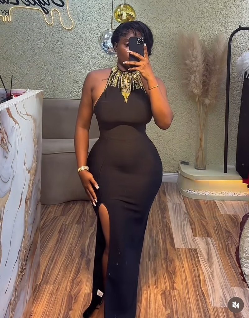 Gold Embellished Halter Midi Dress H6796