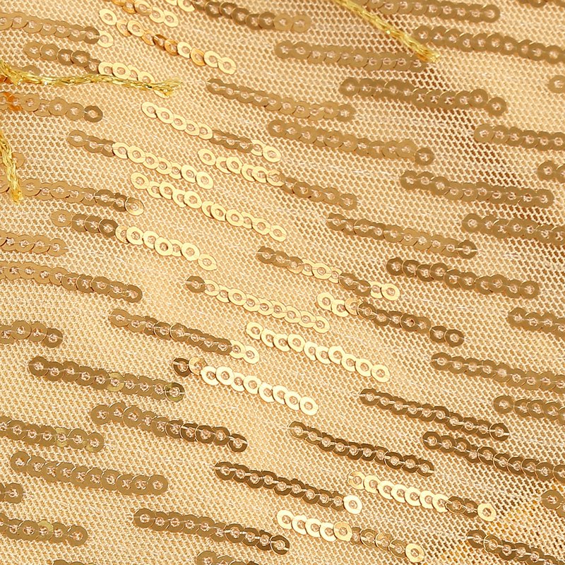 Gold Fringe Sleeveless Mini Dress H6219