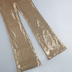 Gold Sequin Halter Jumpsuit H7069