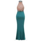 Halter Embellished Floral Mermaid Gown H6706