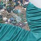 Halter Embellished Floral Mermaid Gown H6706