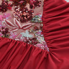 Halter Embellished Floral Mermaid Gown H6706