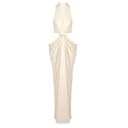 Halter Knot Front Maxi Dress H7023