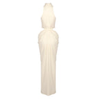 Halter Knot Front Maxi Dress H7023