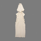 Halter Knot Front Maxi Dress H7023