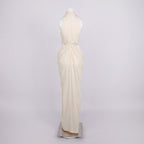 Halter Knot Front Maxi Dress H7023