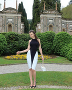 Halter Neck Asymmetric Midi Dress H6880