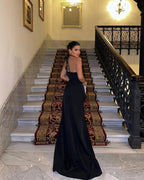 Halter Neck Black Mermaid Gown H6192