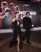 Halter Neck Black Mermaid Gown H6192