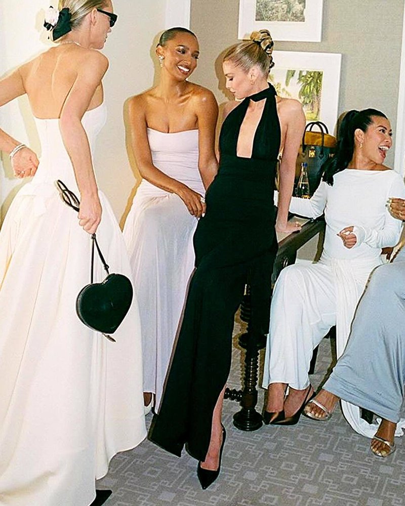 Halter Neck Draped White Maxi Dress H6426