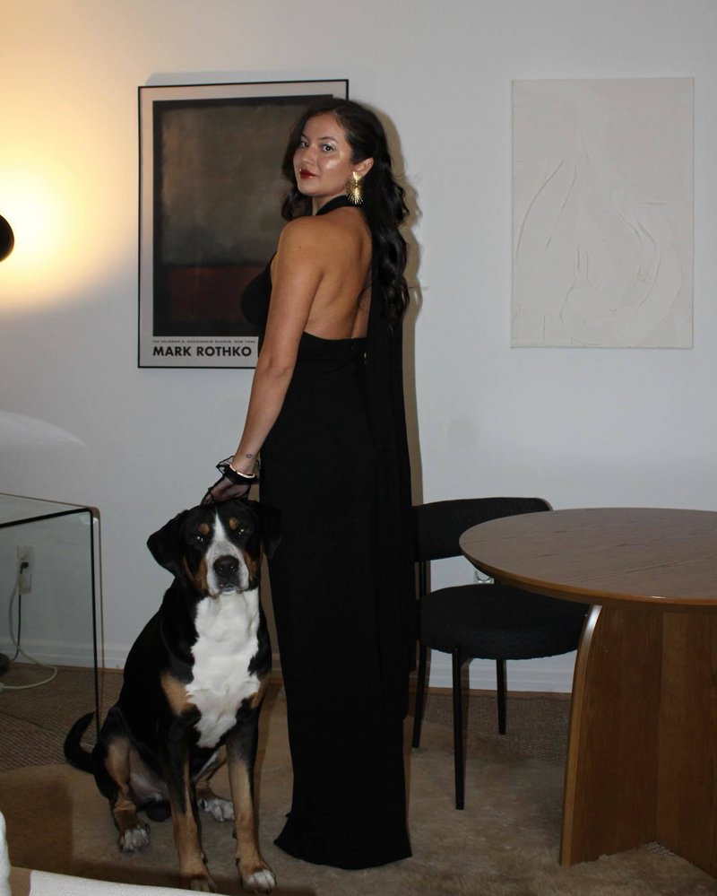 Halter Neck Draped White Maxi Dress H6426