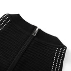 Halter Neck Ribbed Mini Dress H6696