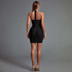 Halter Ring Detail Bodycon Dress H4580