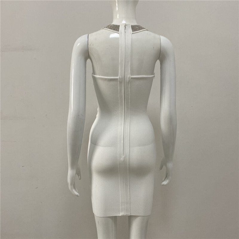 Halter Ring Detail Bodycon Dress H4580