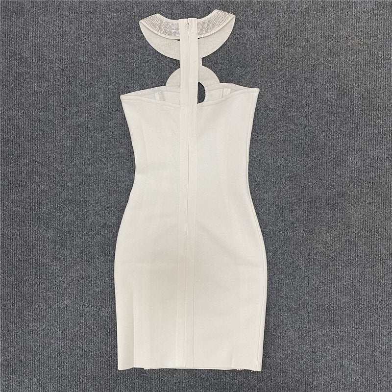 Halter Ring Detail Bodycon Dress H4580