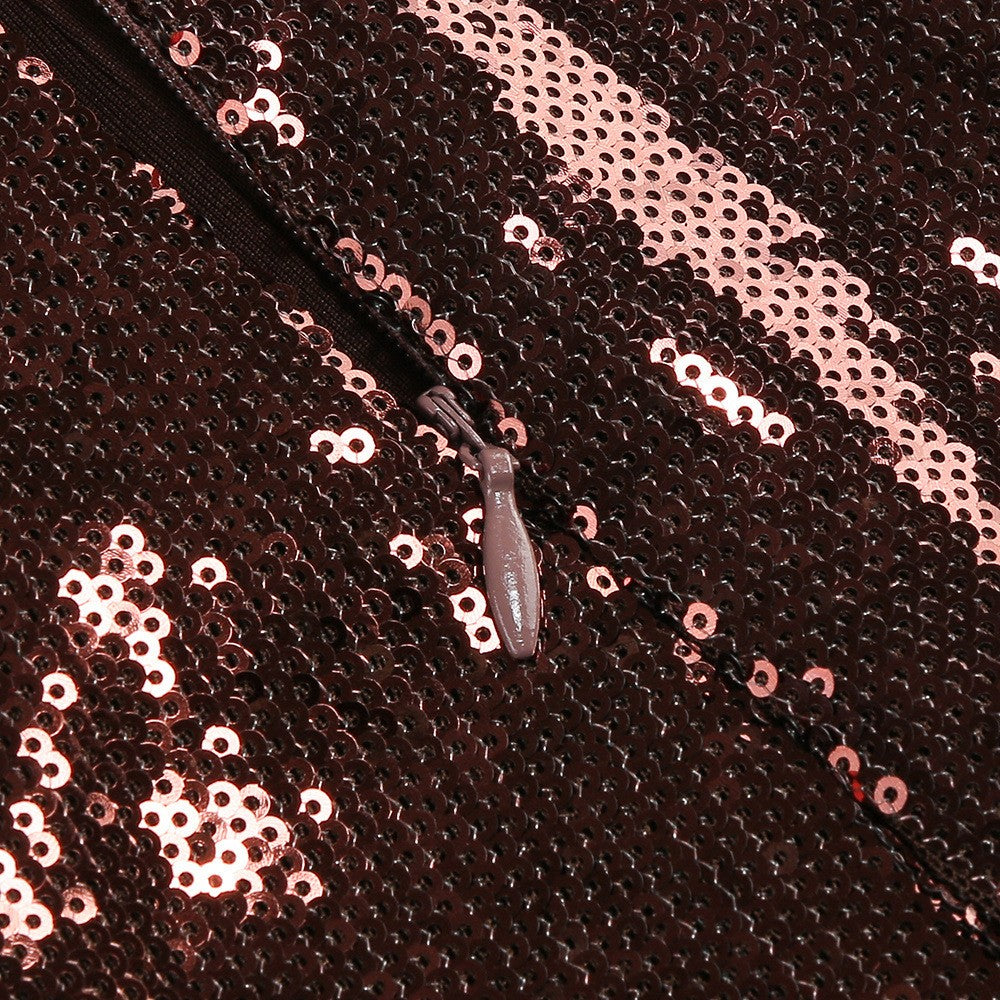 Halter Sleeveless Sequin Twist Detail Party Jumpsuit D26016