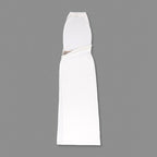 High Neck Draped Slit Maxi Dress H7014