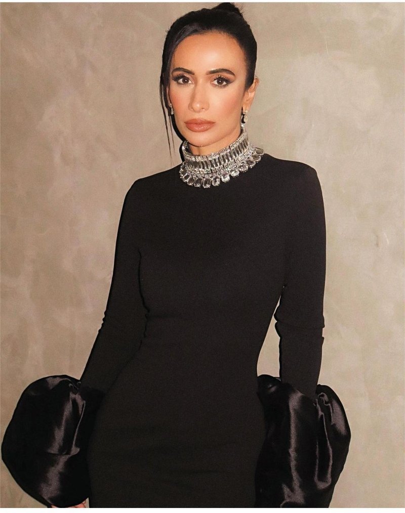 High Neck Long Sleeve Maxi Dress H6195