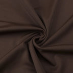 High Neck Pleated Brown Maxi Dress H7031