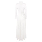 High Neck Slit Maxi Dress H7006