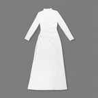 High Neck Slit Maxi Dress H7006