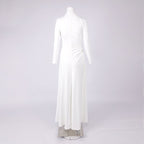 High Neck Slit Maxi Dress H7006
