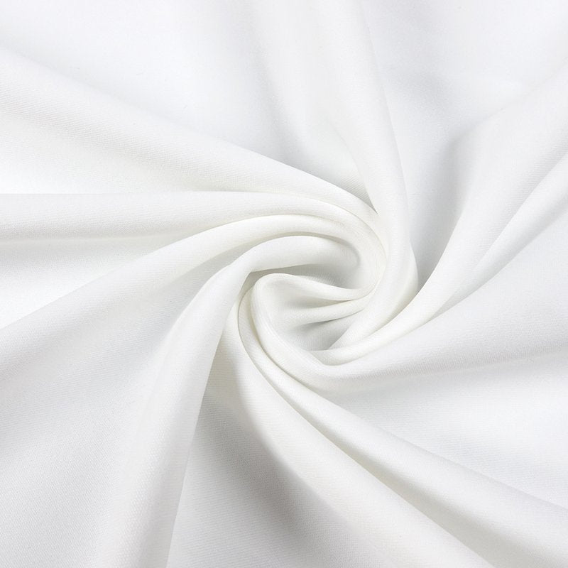High Neck White Bodycon Gown H6790