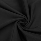 High Slit Draped Black Maxi Dress H6789