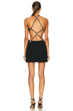 Hot Pink Cutout Halter Mini Dress H4723