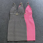 Houndstooth Mini Bodycon Dress H6082