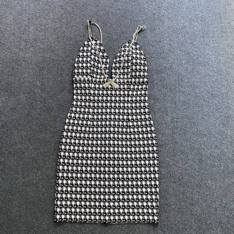 Houndstooth Mini Bodycon Dress H6082