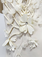 Fashion Ivory Floral Embellished Mini Dress H7153