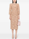 Lace Bell Sleeve Midi Dress H6631