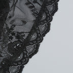 Lace Bustier Corset Sheer Drape Cocktail Mini Dress D2604