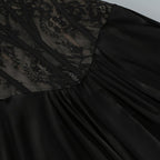 Lace Corset Sheer Cape Gown H7121