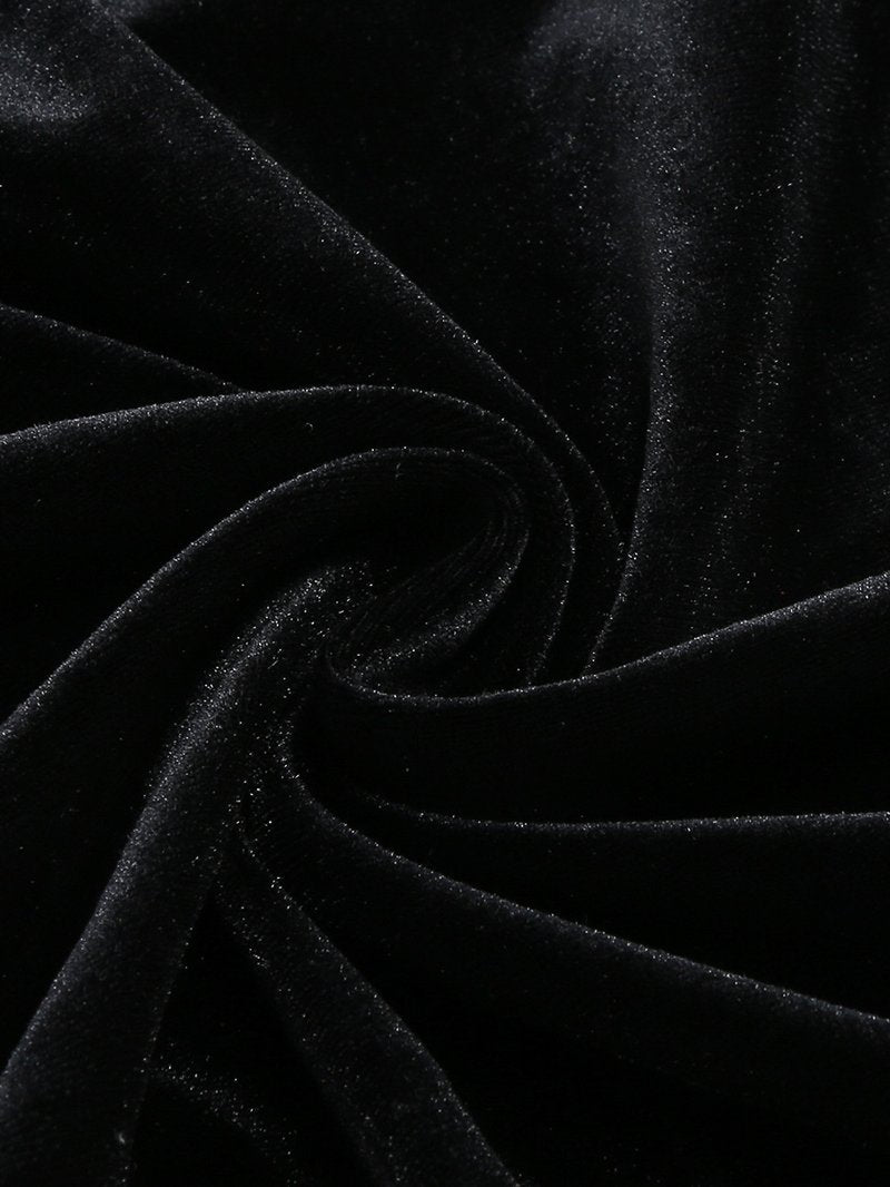 Lace Corset Velvet Maxi Dress H6853