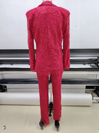 Lace Crop Top & Wide Leg Pants Set H6173