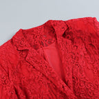 Lace Crop Top & Wide Leg Pants Set H6173
