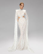 Lace Cut-Out Mermaid Wedding Gown H7127