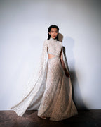 Lace Cut-Out Mermaid Wedding Gown H7127