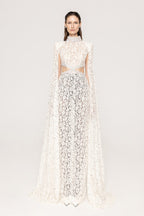 Lace Cut-Out Mermaid Wedding Gown H7127