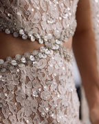 Lace Cutout Mermaid Wedding Gown H7127