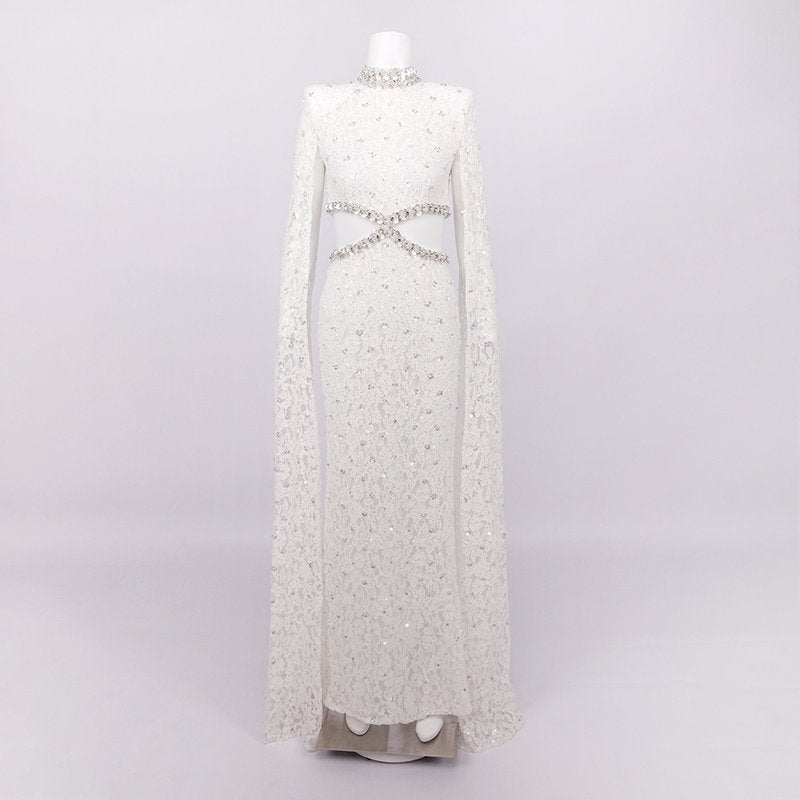 Lace Cutout Mermaid Wedding Gown H7127
