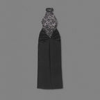 Lace Halter Neck Bodycon Dress H6486