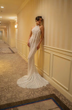 Lace Halter Neck Mermaid Wedding Gown H6842