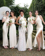 Lace Halter Neck Mermaid Wedding Gown H6842