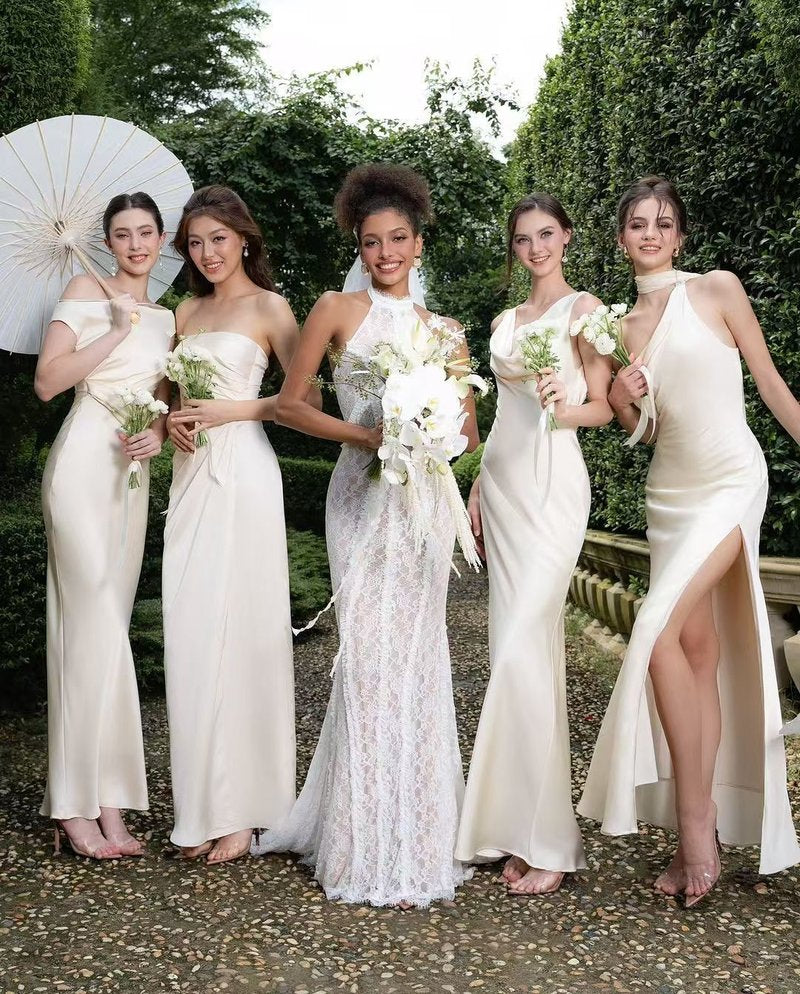 Lace Halter Neck Mermaid Wedding Gown H6842
