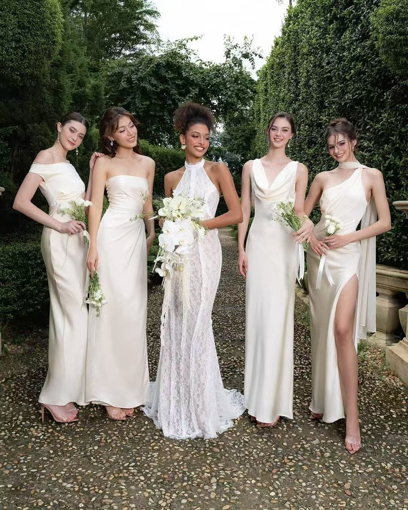 Lace Halter Neck Mermaid Wedding Gown H6842