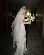 Lace Halter Neck Mermaid Wedding Gown H6842