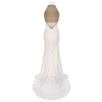 Lace Halter Neck Mermaid Wedding Gown H6842